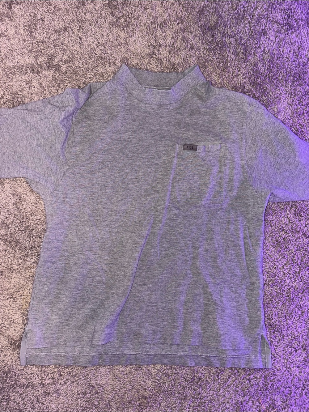 Figs Short-Sleeve Gray Pocket Tee